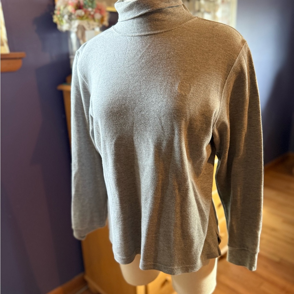 Bill Blass Gray Turtleneck Top
